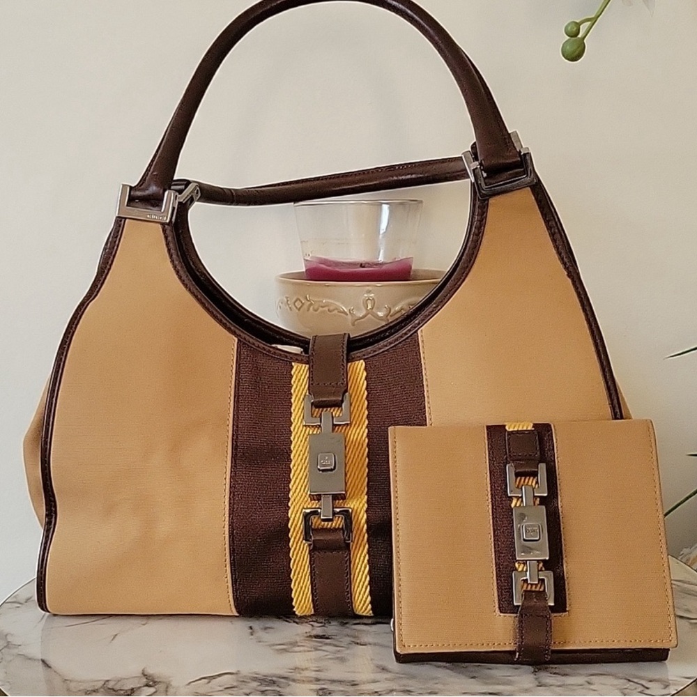 Vintage Gucci Jackie O canvas set